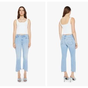 MOTHER denim the insider crop pointy gray in let’s get it together size 26 NWT